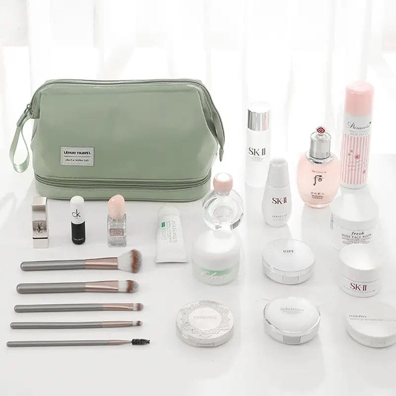 Ultimate Makeup Travel Pouch, Double Layer Cosmetic Bag, Waterproof Organizer Case, Unique Makeup Bag, Cosmetic Travel Bag, Waterproof Organizer Case, Toiletry Bag for Women Ultimate Makeup Travel Pouch, Double Layer Cosmetic Bag, Waterproof Organizer Case, Unique Makeup Bag, Cosmetic Travel Bag, Waterproof Organizer Case, Toiletry Bag for Women